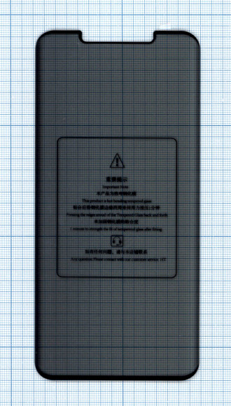 Защитное стекло Privacy "Анти-шпион" для Huawei Mate 50 Pro