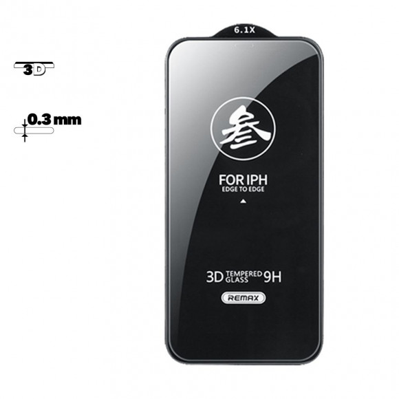 Защитное стекло Remax Medicine GL-27 3D для Apple iPhone 13, 13 Pro с рамкой 0.3 мм, черное