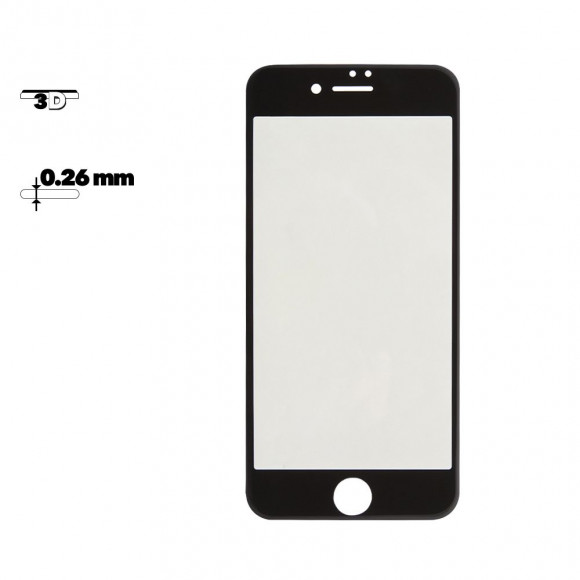 Защитное стекло Gener Anti Blue-ray 3D Glass для Apple iPhone 7 с рамкой, черное