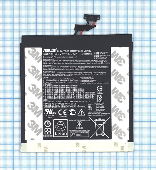 Аккумуляторная батарея C11P1331 для Asus FonePad 8 (FE380CG), 3.8В, 15, 2Wh