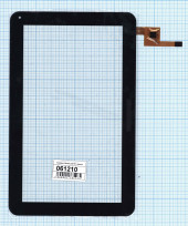 Сенсорное стекло (тачскрин) для Visual Land 10.1, черное
