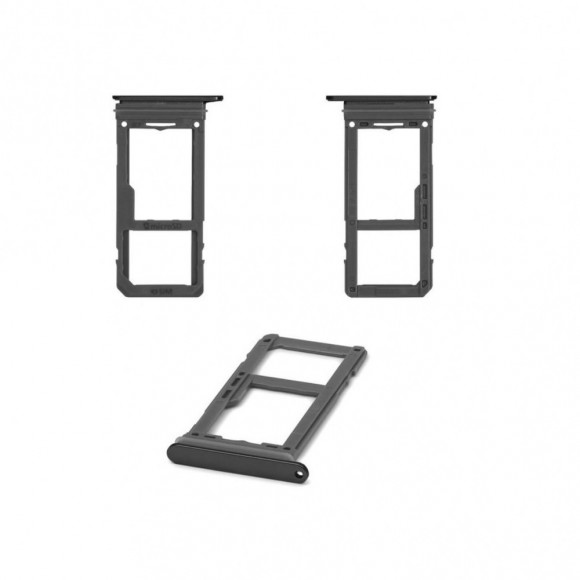 Держатель SIM Samsung G950F, G955F (S8, S8 Plus) черный