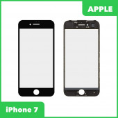 Стекло для переклейки дисплея Apple iPhone 7, в сборе с рамкой, черный Стекло для переклейки дисплея Apple iPhone 7, в сборе с рамкой, черный