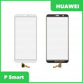 Сенсорное стекло (тачскрин) для Huawei P Smart (FIG-LX1), белый Сенсорное стекло (тачскрин) для Huawei P Smart (FIG-LX1), белый