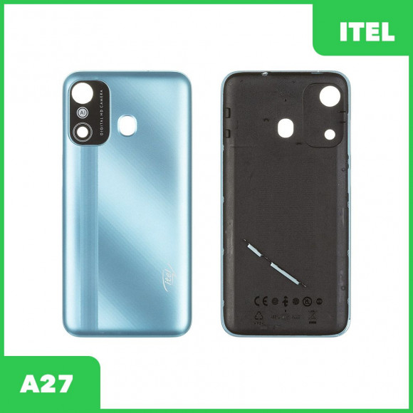 Задняя крышка для Itel A27 (голубой)