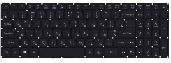 Клавиатура ACER Predator Helios 300 G3-571 черная