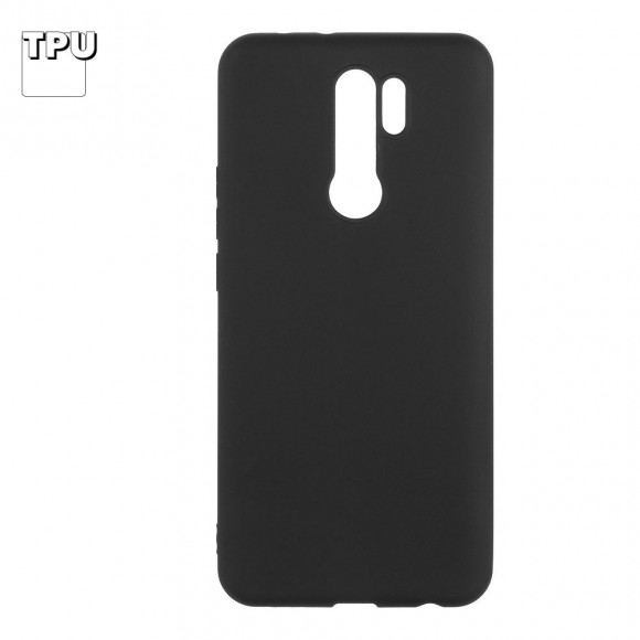 Силиконовый чехол "LP" для Xiaomi Redmi 9 TPU, черный, непрозрачный (европакет)