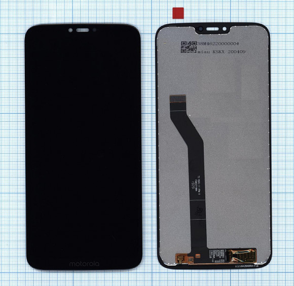 Модуль (матрица + тачскрин) для Motorola G7 Power, черный