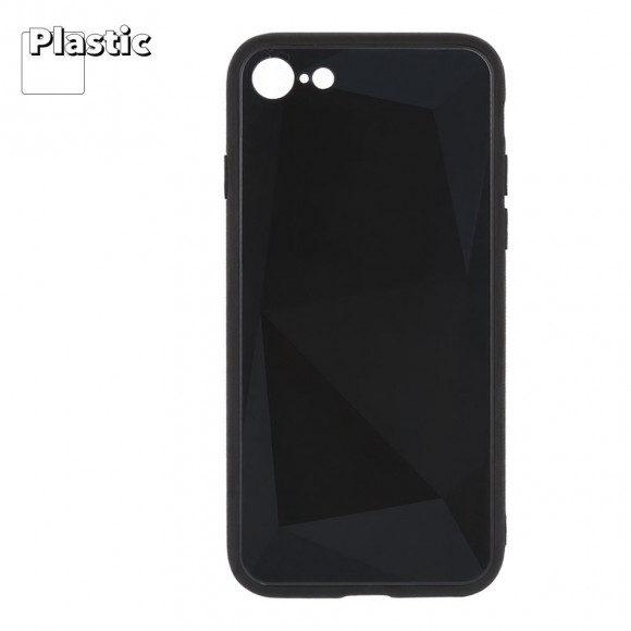 Защитная крышка "LP" для Apple iPhone 7, 8 "Diamond Glass Case", черный бриллиант (коробка)