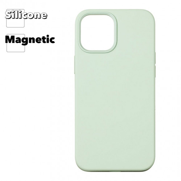 Силиконовый чехол для iPhone 12 Pro Max "Silicone Case" with MagSafe (Pistachio)
