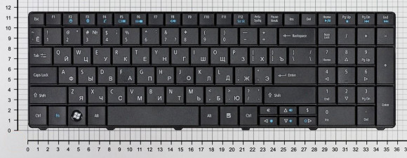 Клавиатура для ноутбука Acer TravelMate 8531, 8531G, 8571, 8571G, 8571T, черная