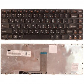 Клавиатура для ноутбука Lenovo IdeaPad B470, G470, G475, V470, Z470, черная, рамка черная Клавиатура для ноутбука Lenovo IdeaPad B470, G470, G475, V470, Z470, черная, рамка черная