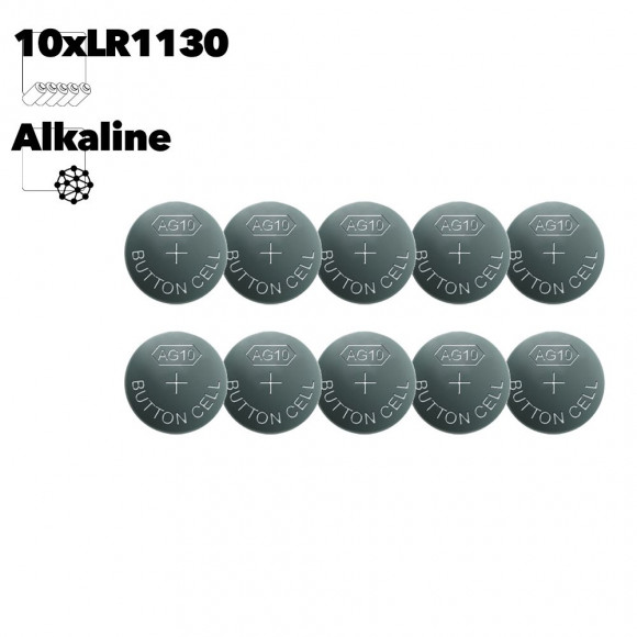 Батарейка часовая Smartbuy AG10 (389, LR1130, LR54) 10шт. в блистере