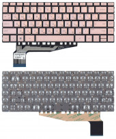 Клавиатура для ноутбука HP Pavilion Aero 13, серебристая с подсветкой