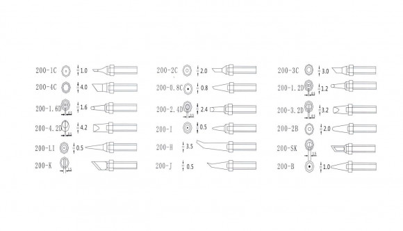 Жало для паяльника Quick QSS200-T-0.8D Жало для паяльника Quick QSS200-T-0.8D