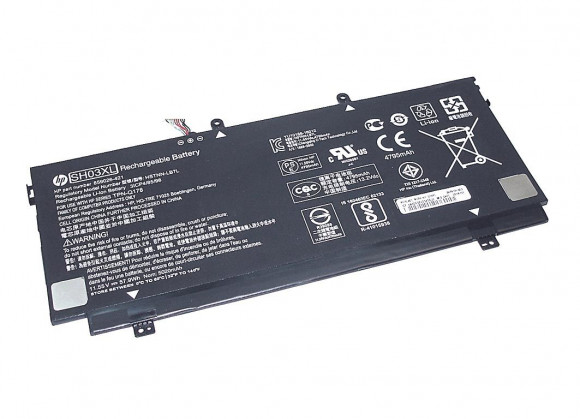 Аккумулятор (батарея) для ноутбука HP Spectre X360 (SH03XL), 11.55В, 5000мАч, 57.9Wh (оригинал)