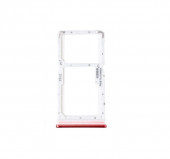 Держатель (лоток) SIM-карты для Xiaomi Redmi Note 8 Pro, красный