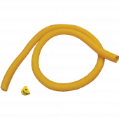 Гофротруба 42 мм для кабельного спуска, с разрезом, 3 метра, желтая LAN-OT-TUBE-42