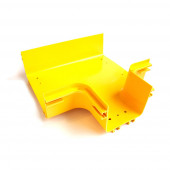 Горизонтальный отвод с лотка 240 мм на лоток 120 мм, монтаж без соединителей, желтый LAN-OT240-HT120/NC Горизонтальный отвод с лотка 240 мм на лоток 120 мм, монтаж без соединителей, желтый LAN-OT240-HT120/NC