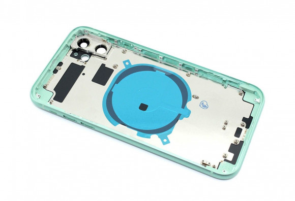 Задняя крышка (корпус) в сборе с рамкой для Apple iPhone 11, green