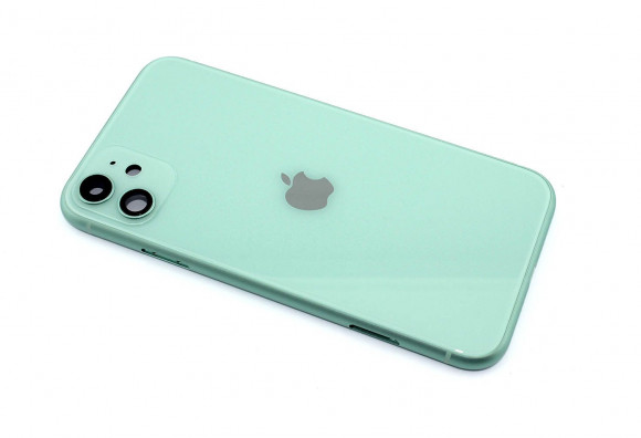 Задняя крышка (корпус) в сборе с рамкой для Apple iPhone 11, green