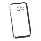 Чехол силиконовый "LP" для Samsung Galaxy A3 2017 (A320F) TPU (прозрачный с черной хром рамкой) (европакет) Чехол силиконовый "LP" для Samsung Galaxy A3 2017 (A320F) TPU (прозрачный с черной хром рамкой) (европакет)