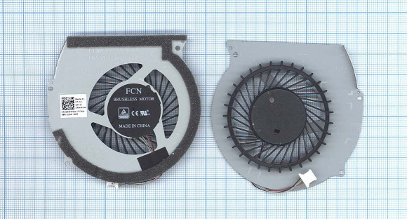 Вентилятор (кулер) для ноутбука Dell Inspiron 15 7566, 7567 CPU, 4-pin