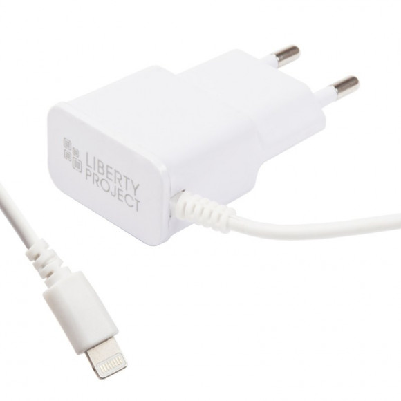 Сетевое зарядное устройство "LP" 1 А для Apple Lightning 8-pin (белое/европакет)