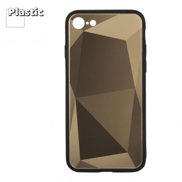 Защитная крышка "LP" для Apple iPhone 7, 8 "Diamond Glass Case", золотой бриллиант (коробка)