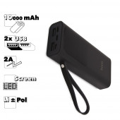Внешний АКБ HOCO J41 Treasure 10000mAh, 2хUSB, 2А, LED дисплей, Li-Pol (черный)