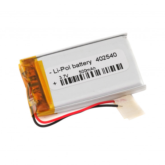 Аккумулятор 3.7v 500mAh 40x25x4 мм (2 pin)