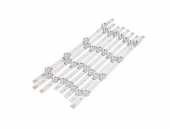 Светодиодная подсветка для телевизоров LG 42LB, 42LF, AGF78402101, DRT 3.0 42", 6916L-1956A, 6916L-1957A (комплект, 8 шт), большие линзы