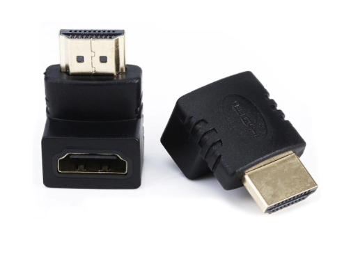 Удлинитель HDMI папа-мама угловой вниз