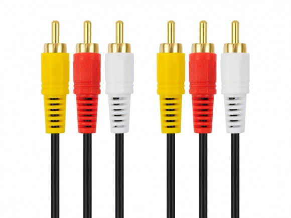 Кабель CAB31 3RCA (M) - 3RCA (M) 1.5m, черный (Vixion)