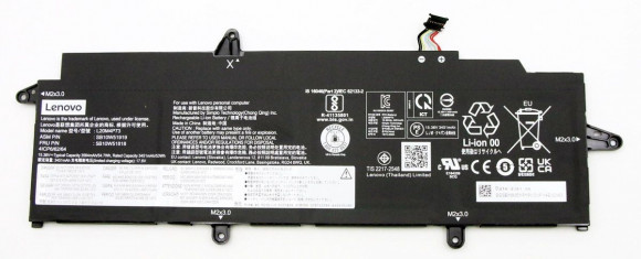 Аккумулятор (батарея) L20M4P73 для ноутбука Lenovo X13 gen 2, 15.36В, 3560мАч, 54.7Вт