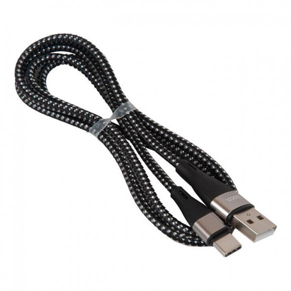 Кабель USB HOCO X57 Blessing USB - Type-C, 2.4А, 1 м, черный