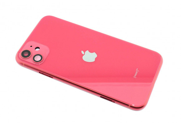 Задняя крышка (корпус) в сборе с рамкой для Apple iPhone 11, red
