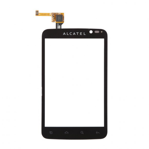 Сенсорное стекло (тачскрин) для Alcatel One Touch 928D, 928, 991, 991D, черный