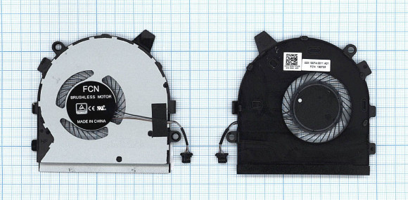 Вентилятор (кулер) для ноутбука Dell Inspiron 13 7390, 7391, 4-pin