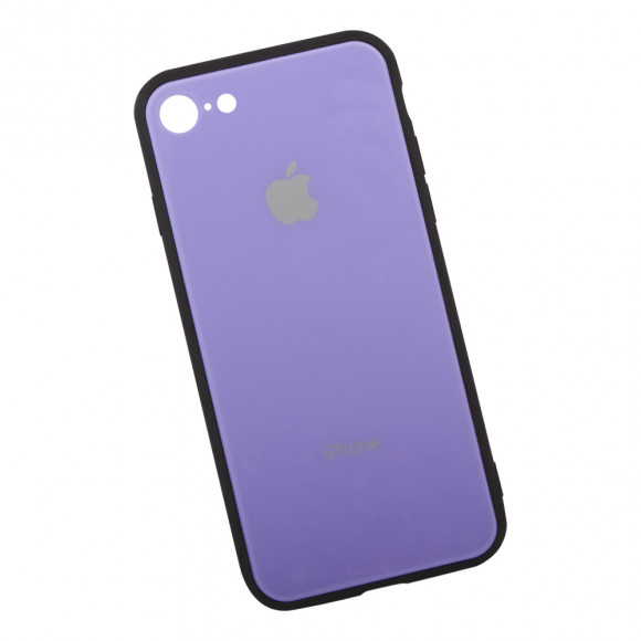 Защитная крышка для Apple iPhone 8, 7 глянцевая защита от царапин, сиреневая (блистер)