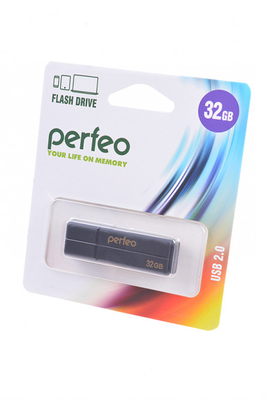 USB Flash накопитель Perfeo PF-C01G2B032 USB 32GB, черный