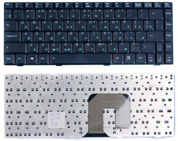 Клавиатура для ноутбука Asus U3, F9, F6, F6A, F6E, F6H, F6S, F6V, F6Ve, черная