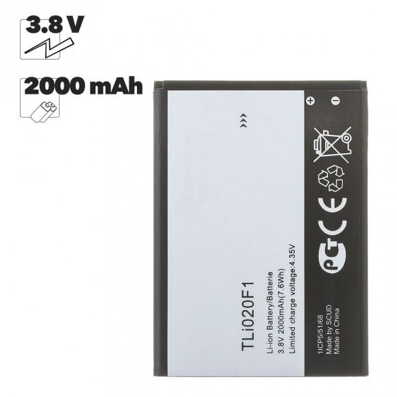 Аккумулятор (батарея) TLi019B1 для телефона Alcatel OT 5022D, 5042D, 6036Y, 7041D