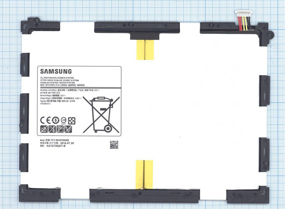 Аккумуляторная батарея EB-BT550ABE для Samsung Galaxy Tab A 9.7 (T550, T555), 3, 8 В, 6000 мАч