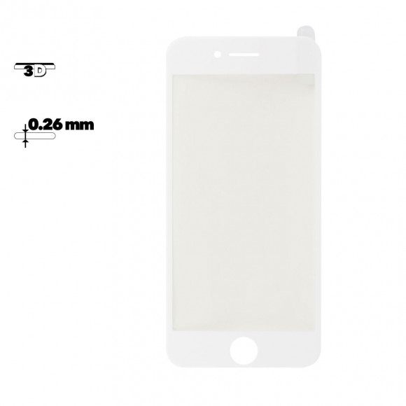 Защитное стекло Remax Gener Anti Blue-ray 3D Glass для Apple iPhone 7 с рамкой, белое