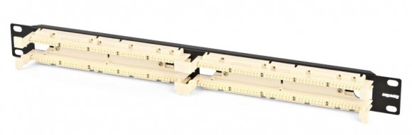 110C-19-100P-1U Кроссовая панель 110 типа, 100 пар, 19", 1U, , без модулей Hyperline