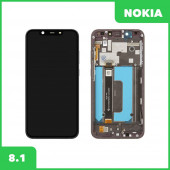 LCD дисплей для Nokia 8.1 (TA-1119) в сборе с тачскрином (черный) LCD дисплей для Nokia 8.1 (TA-1119) в сборе с тачскрином (черный)