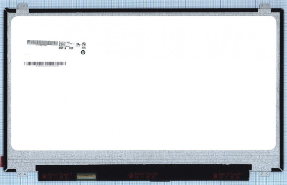Матрица (экран) для ноутбука B173QTN01.0 17.3", 2560x1440, LED, матовая, Slim, 40 pin
