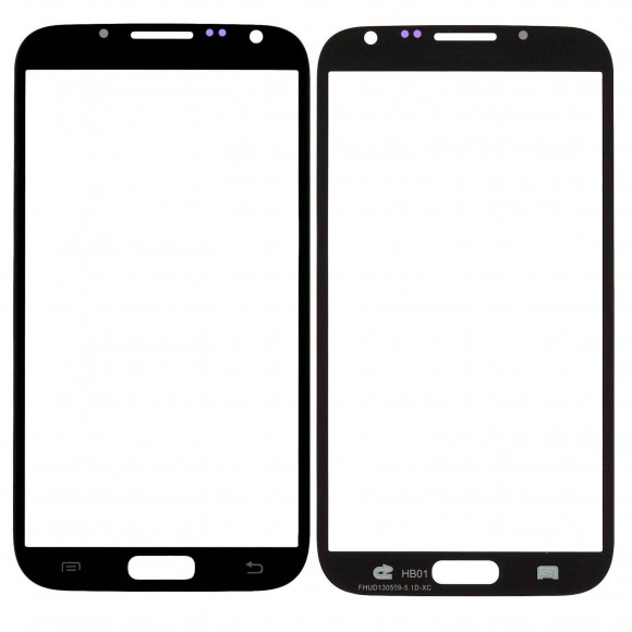 Стекло Samsung N7100 Galaxy Note 2 (черное)