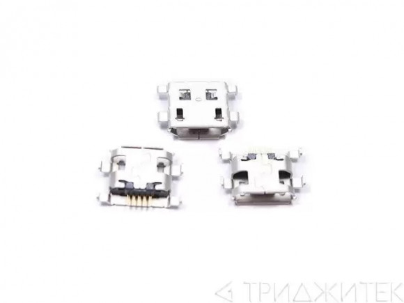 Системный разъем (разъем зарядки) для BlackBerry 8900, 9500 Curve, MTC 995 (MicroUSB)